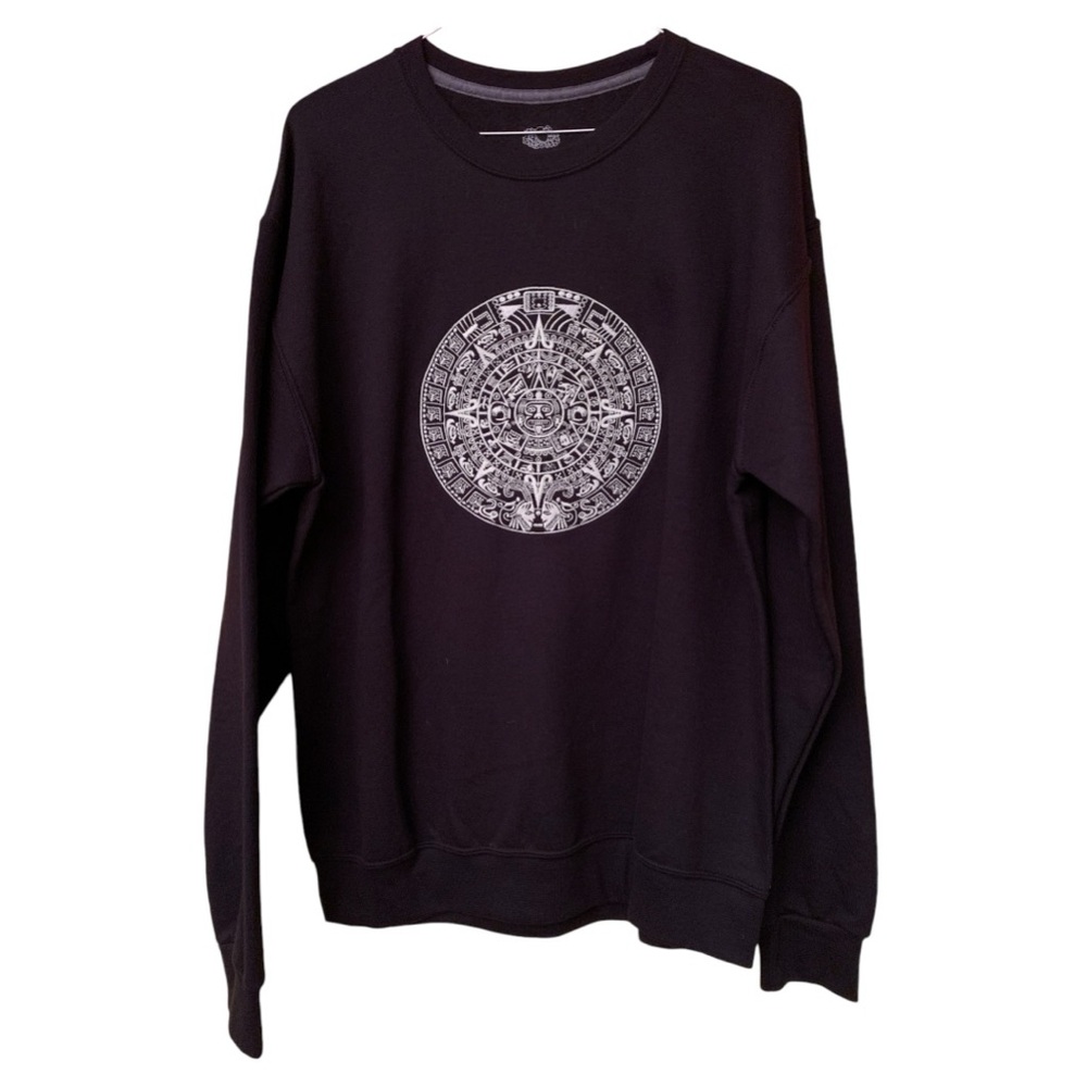 (New) Black Fruit of The Loom sweatshirt with  embroidery size medium.